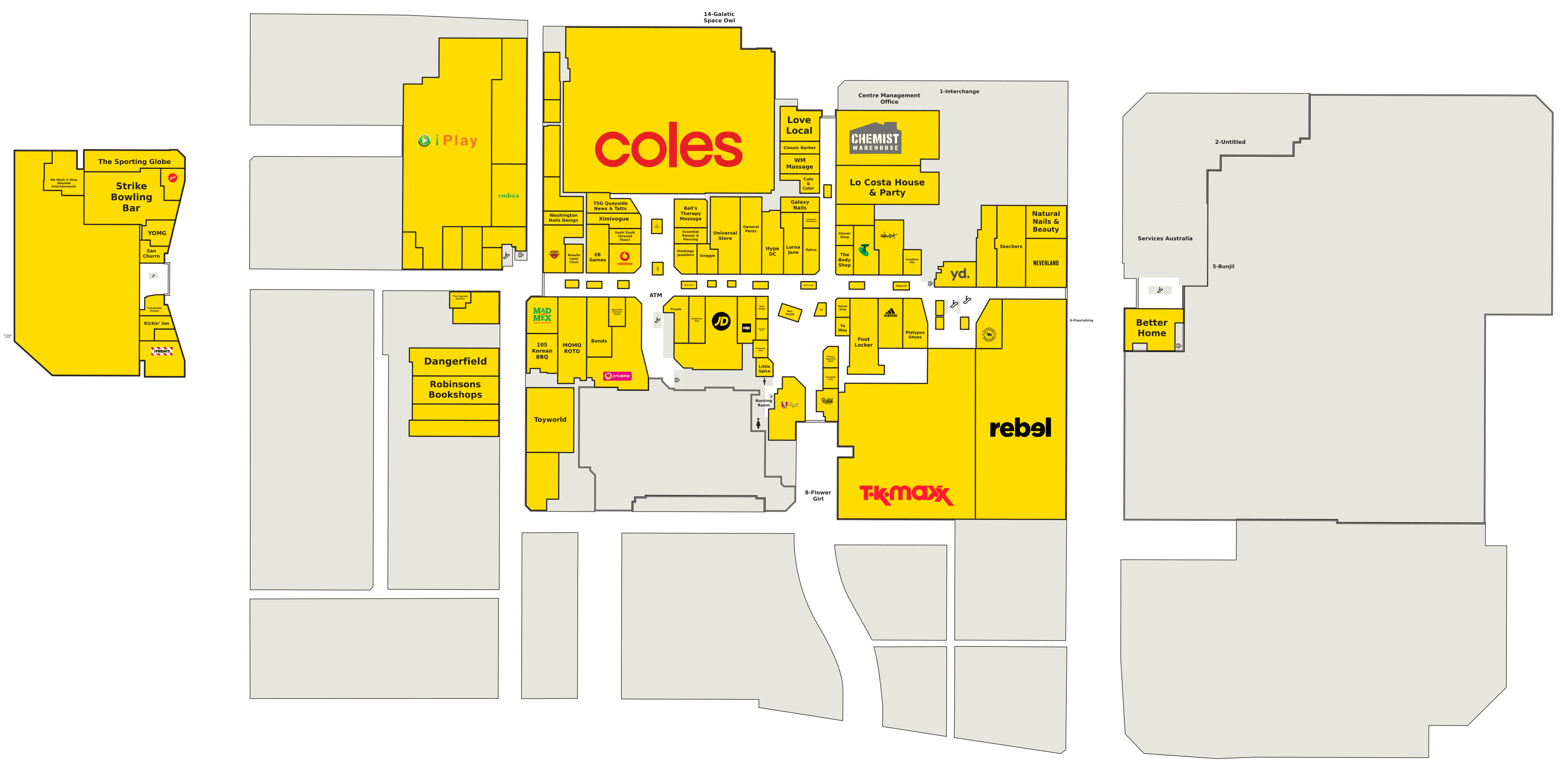 Bayside Frankston directory map floor plan