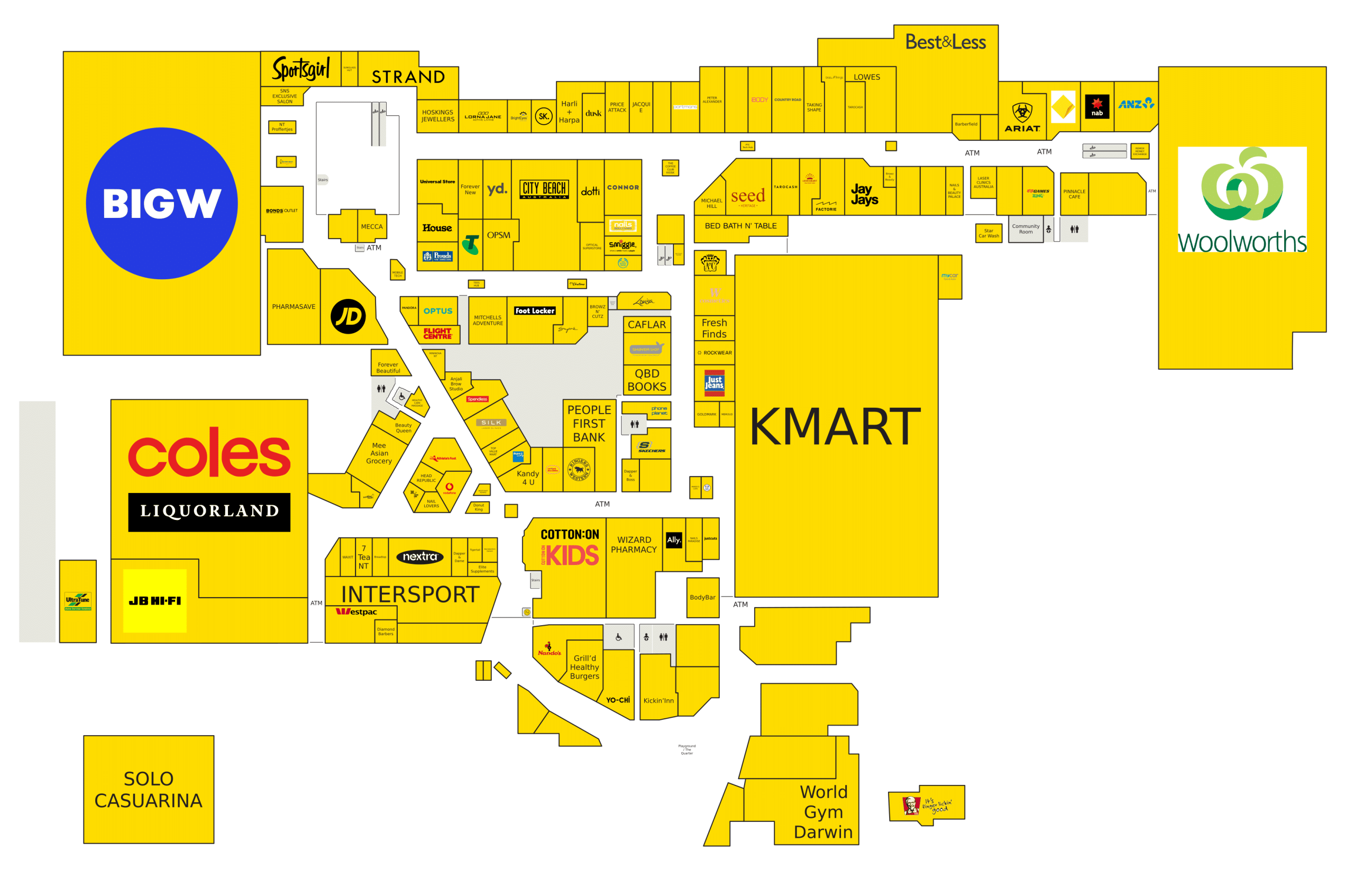 Casuarina Square directory map floor plan